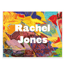 Load image into Gallery viewer, Colorful abstract art with &#39;Rachel Jones&#39; text
