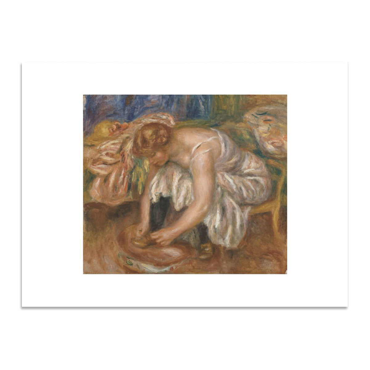 Woman Tying Her Shoe