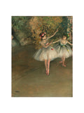 Two Dancers on a Stage (art print, small, unframed)