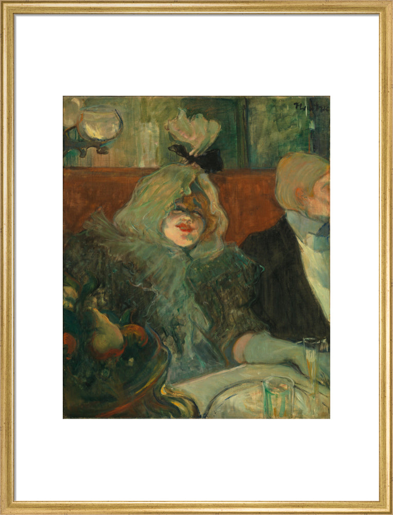 In a Private Dining Room (At the Rat Mort) (art print, large, gold)