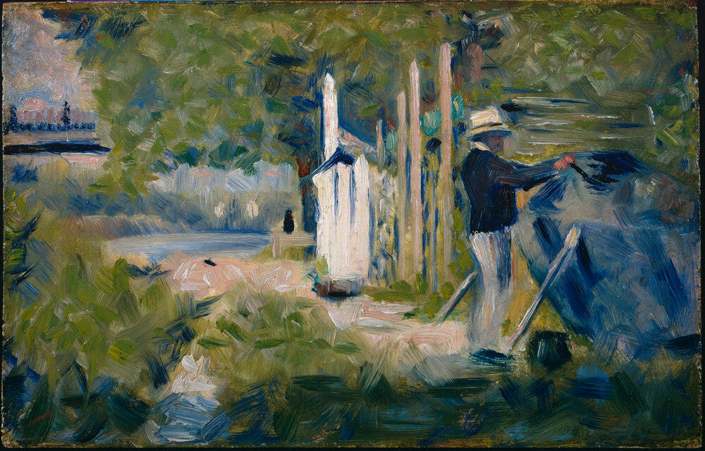 Man Painting a Boat