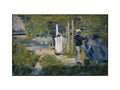 Man Painting a Boat (art print, small, unframed)
