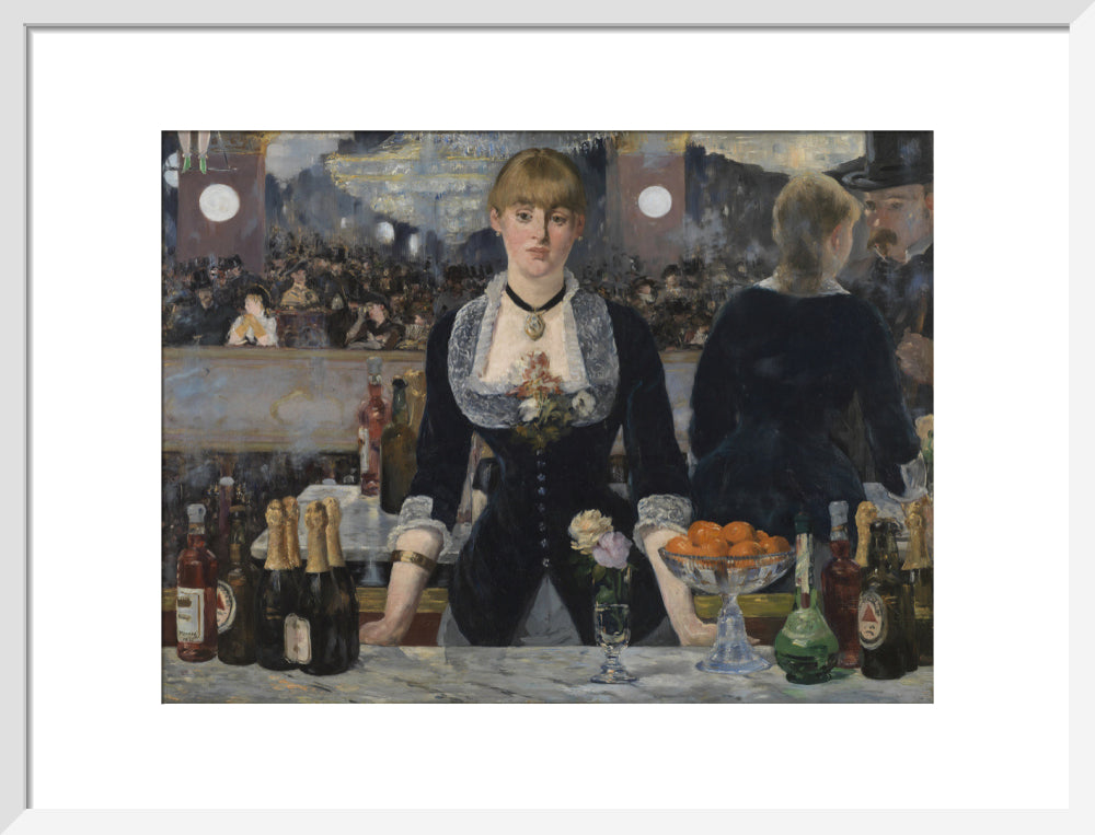 A Bar at the Folies-Bergère (art print, medium, white)