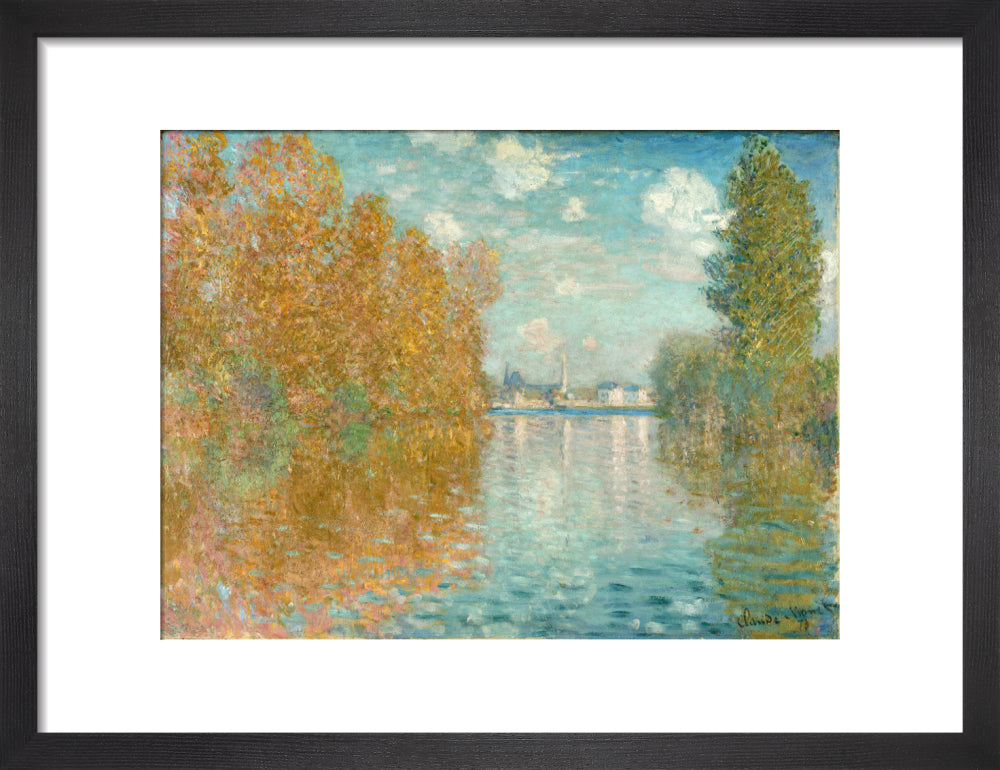 Autumn effect at Argenteuil (art print, small, black)