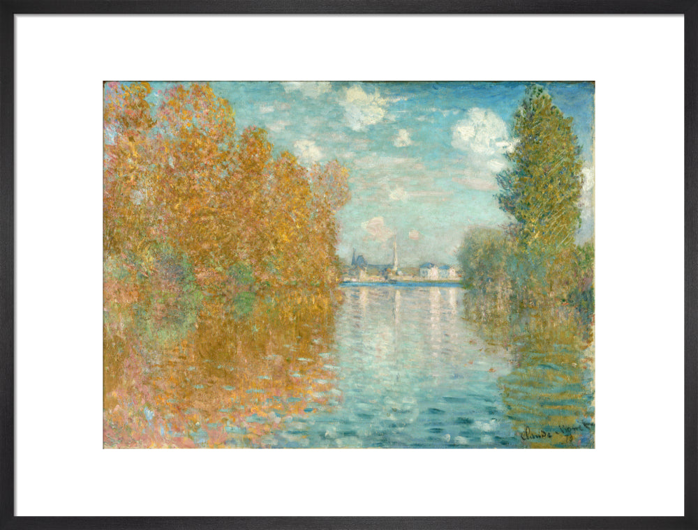 Autumn effect at Argenteuil (art print, large, black)