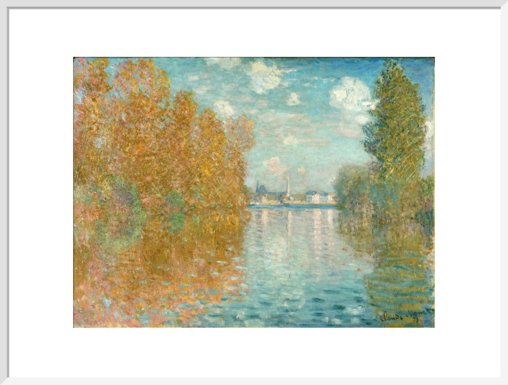 Autumn effect at Argenteuil (art print, extra large, white)