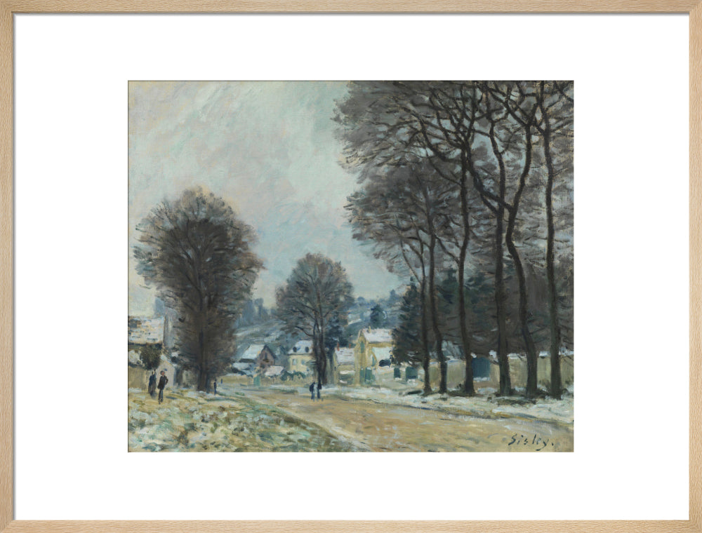 Snow at Louveciennes (art print, large, natural)