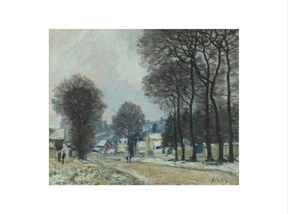 Snow at Louveciennes (art print, large, unframed)