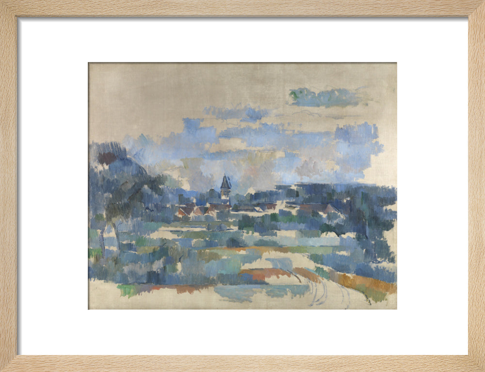 Turning road (art print, small, natural)