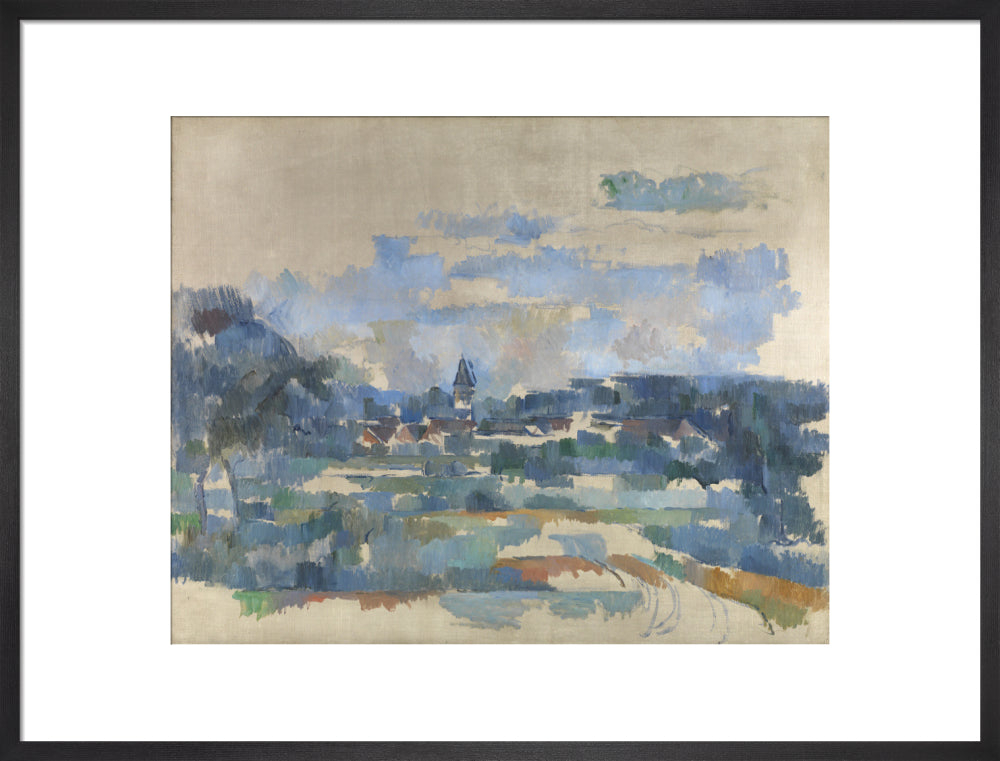 Turning road (art print, large, black)