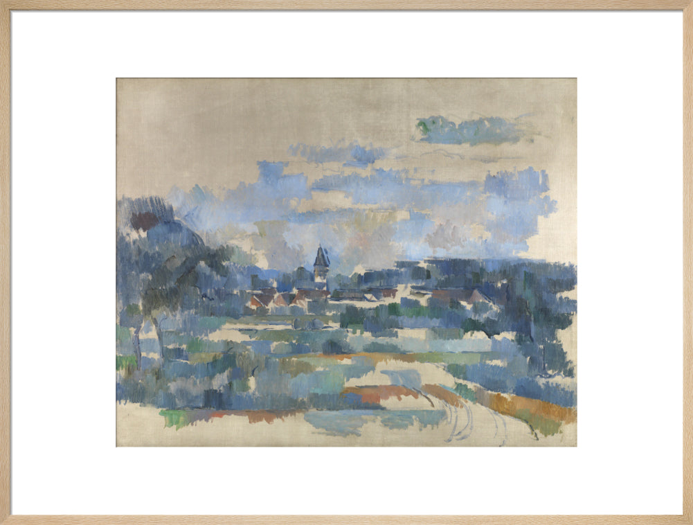Turning road (art print, extra large, natural)