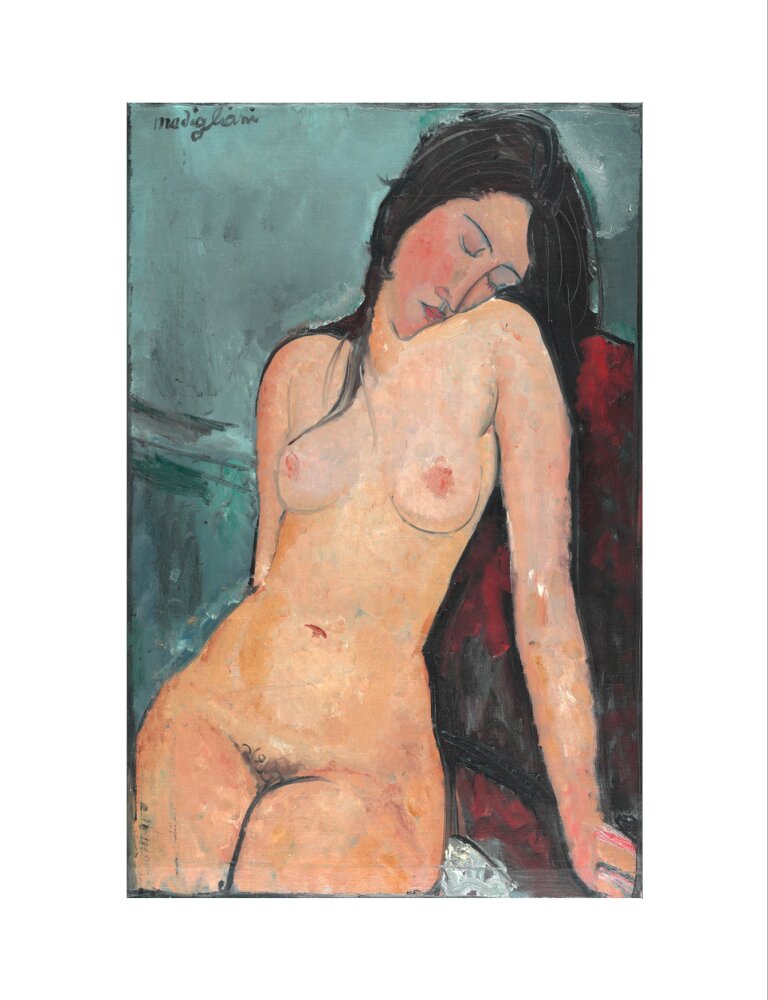 Female nude (art print, large, unframed)