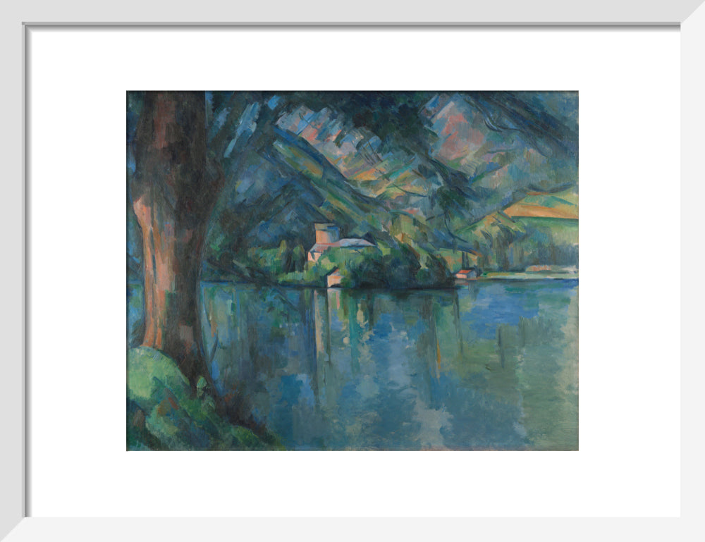 Lac d'Annecy (art print, small, white)