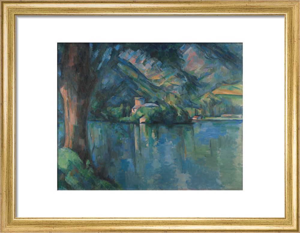 Lac d'Annecy (art print, small, gold)