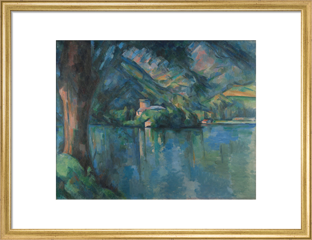 Lac d'Annecy (art print, medium, gold)