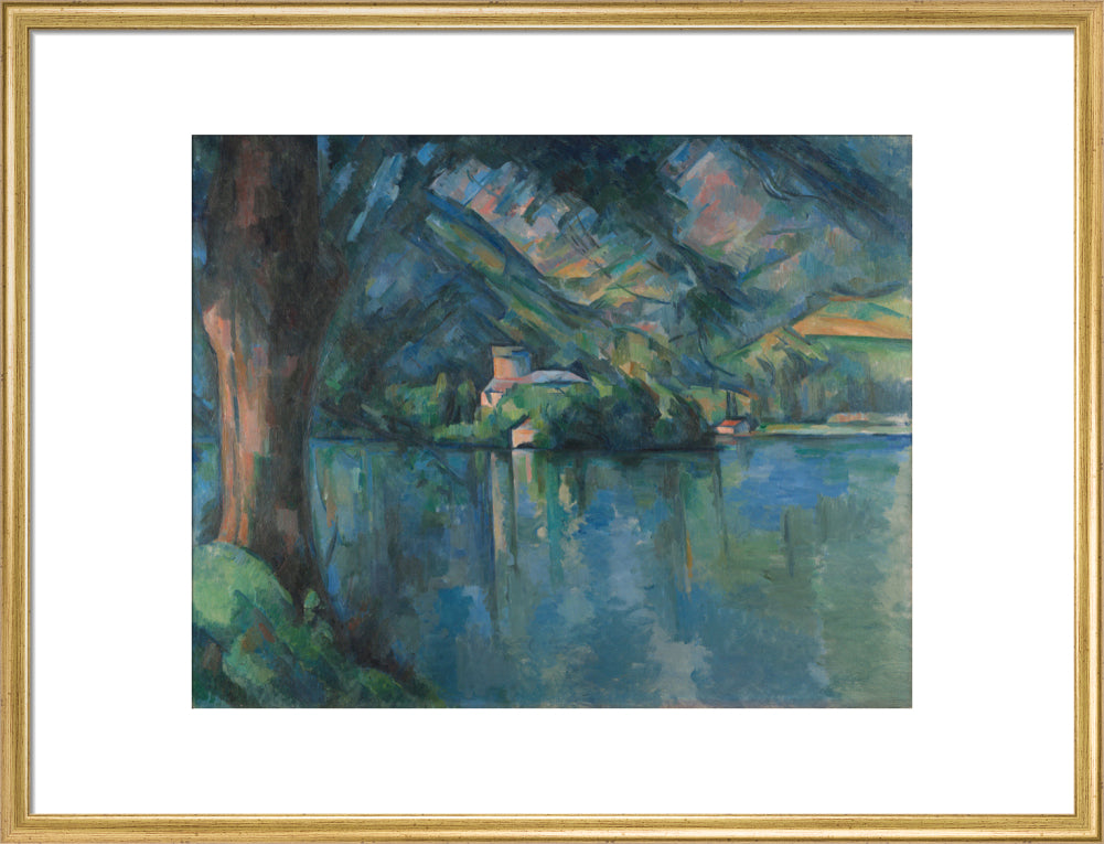 Lac d'Annecy (art print, large, gold)