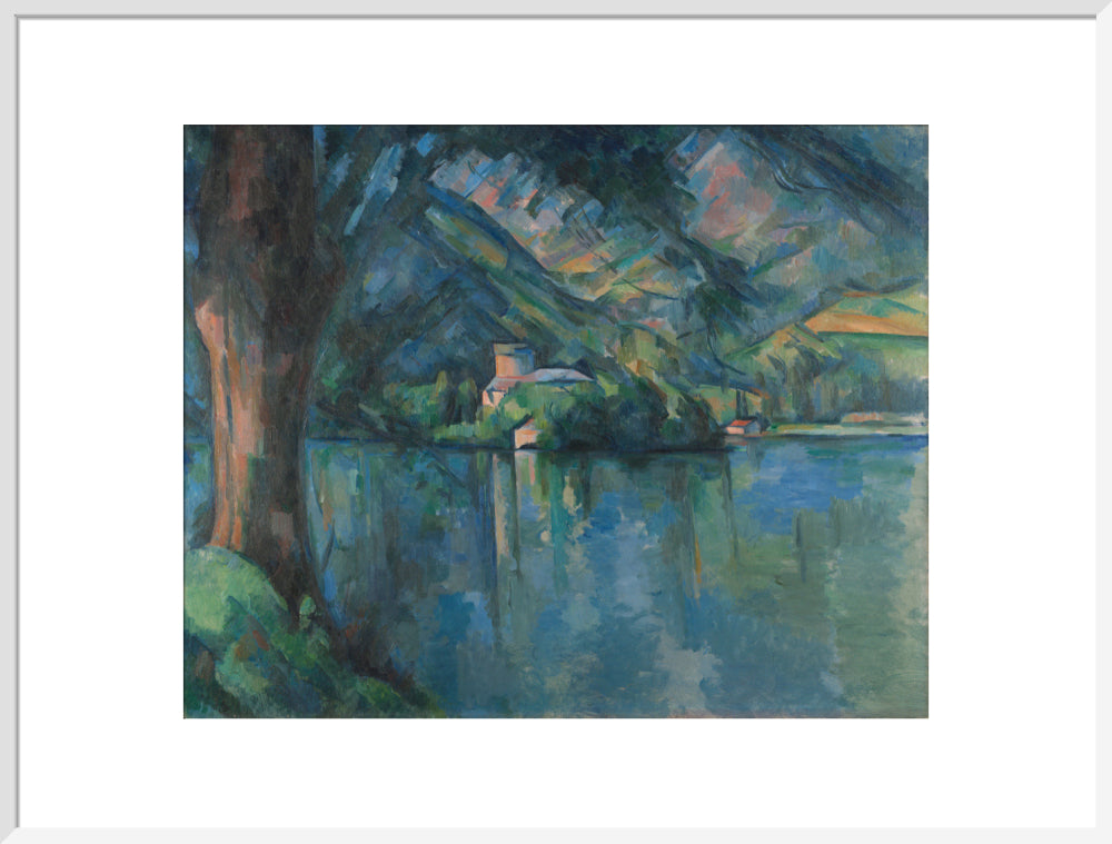 Lac d'Annecy (art print, extra large, white)