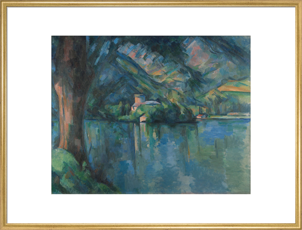 Lac d'Annecy (art print, extra large, gold)