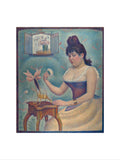 Young Woman Powdering Herself (art print, small, unframed)