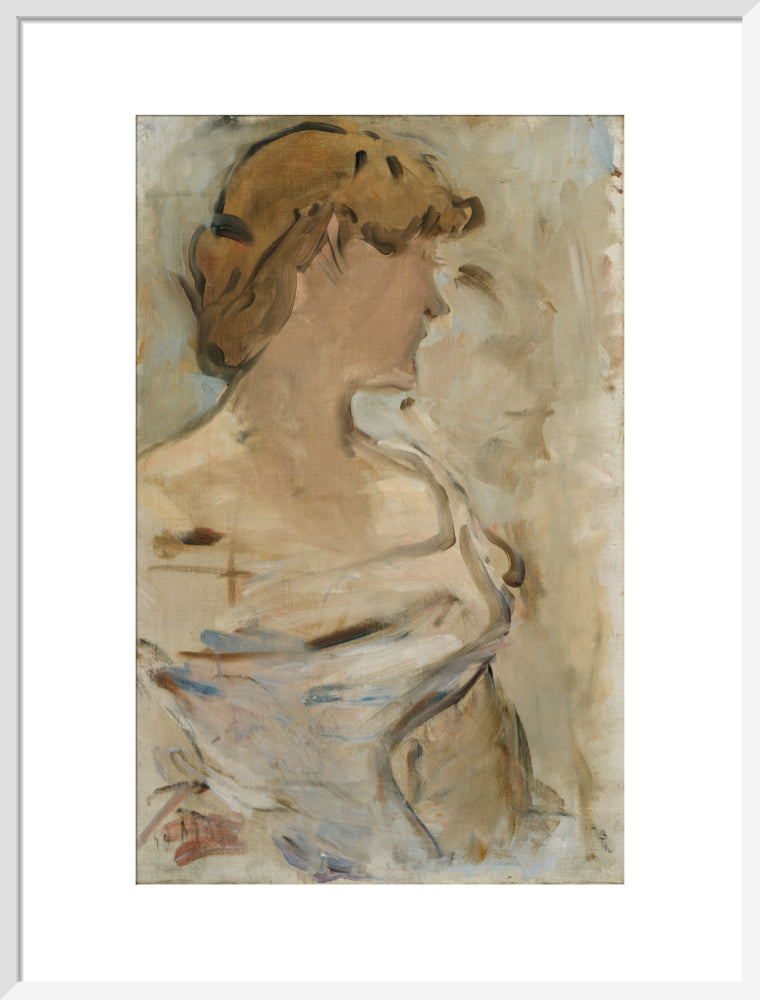 Au Bal - Marguerite de Conflans en toilette de bal (art print, large, white)