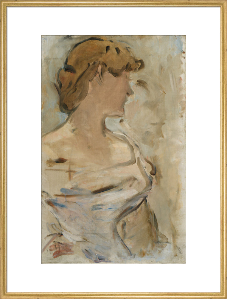 Au Bal - Marguerite de Conflans en toilette de bal (art print, extra large, gold)