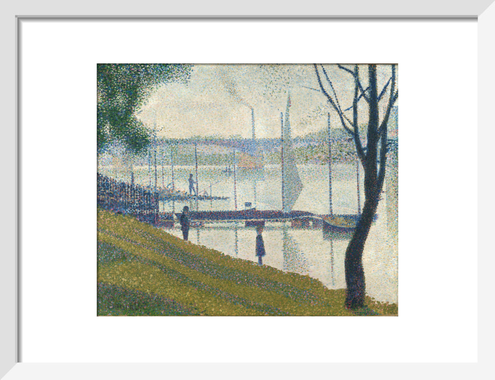 The Bridge at Courbevoie (art print, small, white)