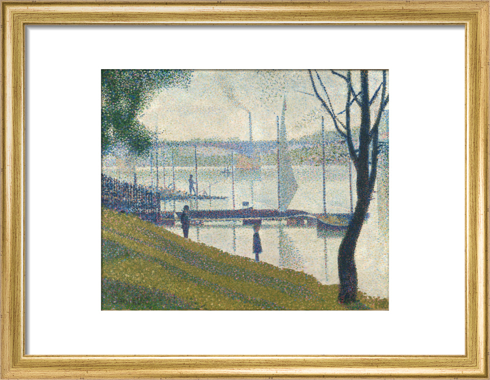 The Bridge at Courbevoie (art print, small, gold)