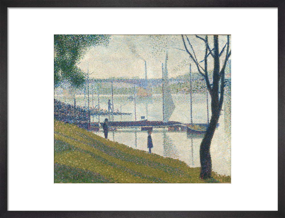 The Bridge at Courbevoie (art print, medium, black)