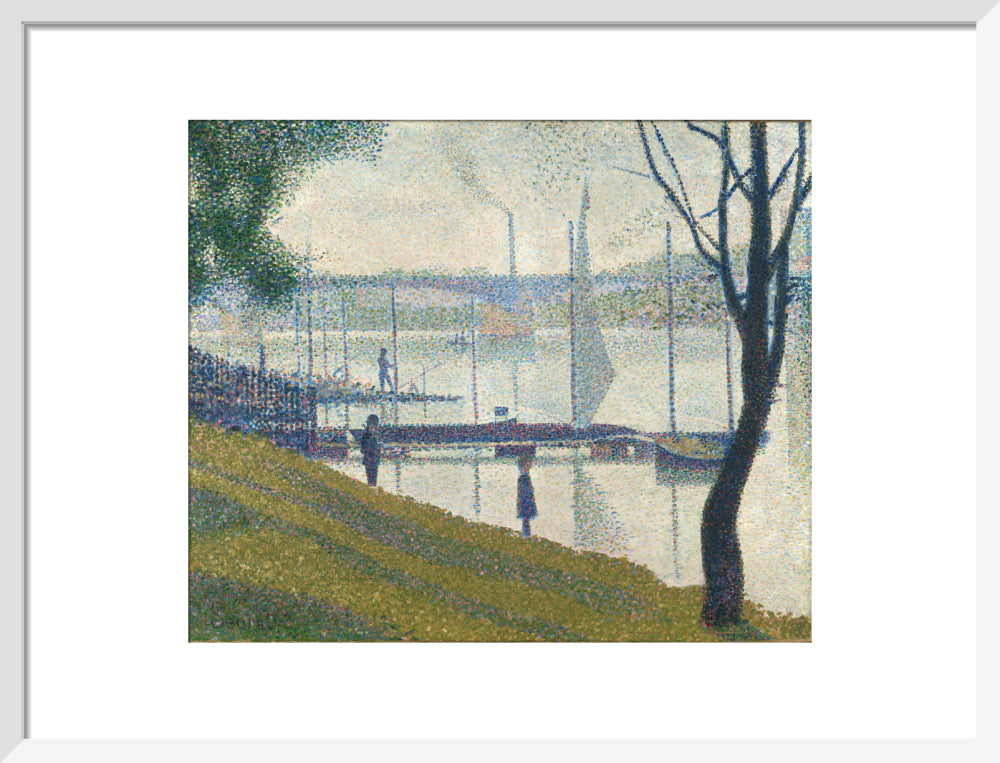 The Bridge at Courbevoie (art print, medium, white)
