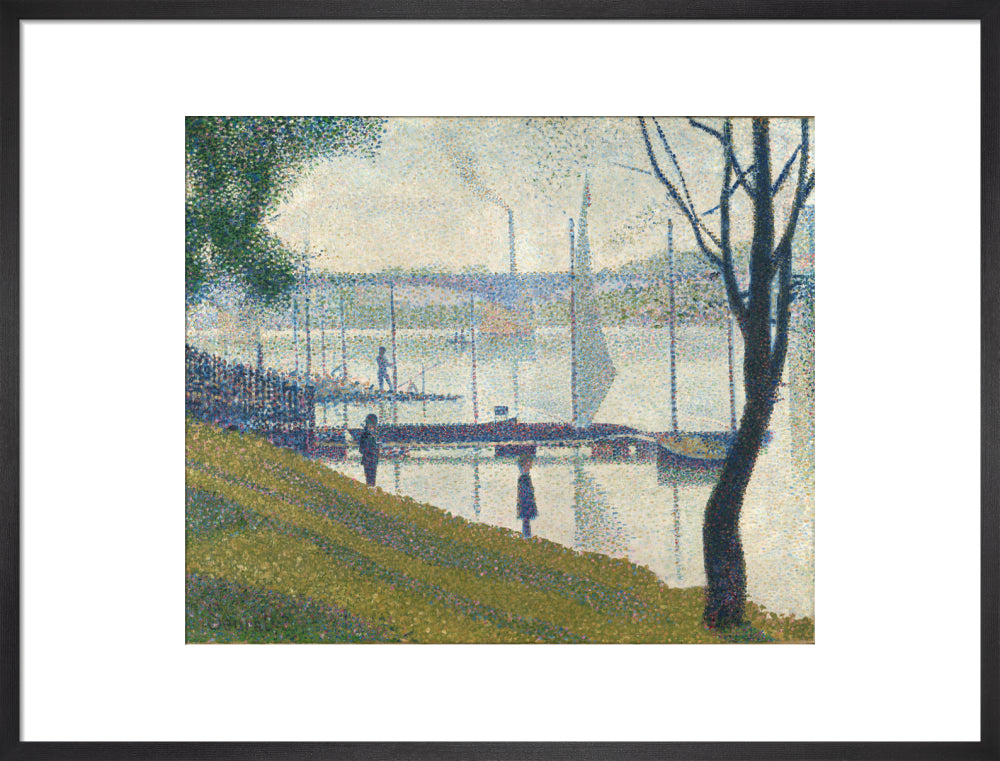 The Bridge at Courbevoie (art print, large, black)