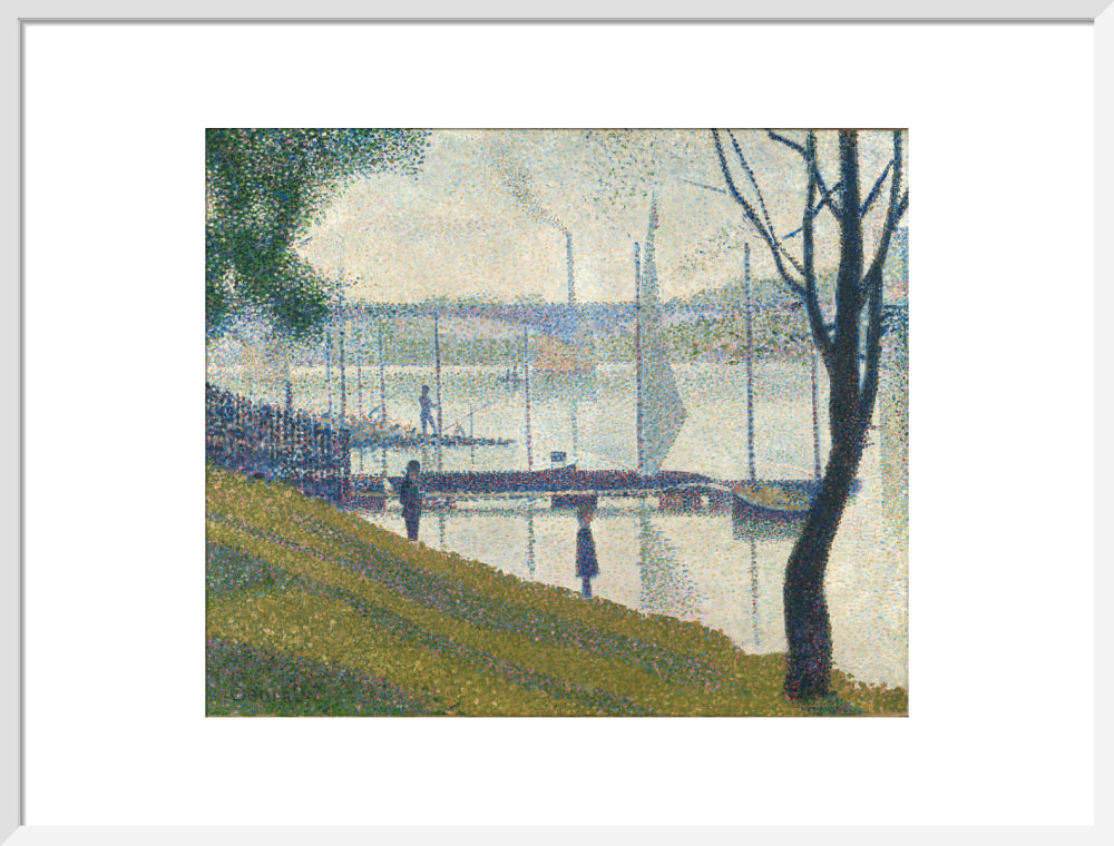 The Bridge at Courbevoie (art print, large, white)