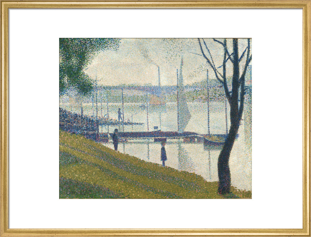The Bridge at Courbevoie (art print, large, gold)