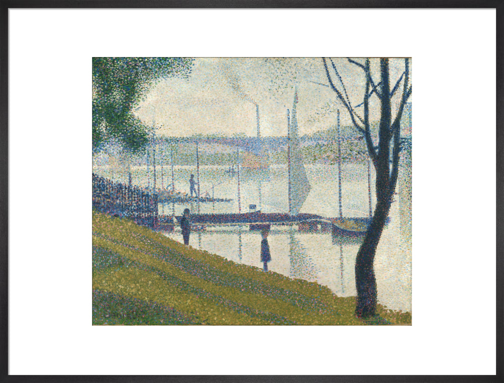 The Bridge at Courbevoie (art print, extra large, black)