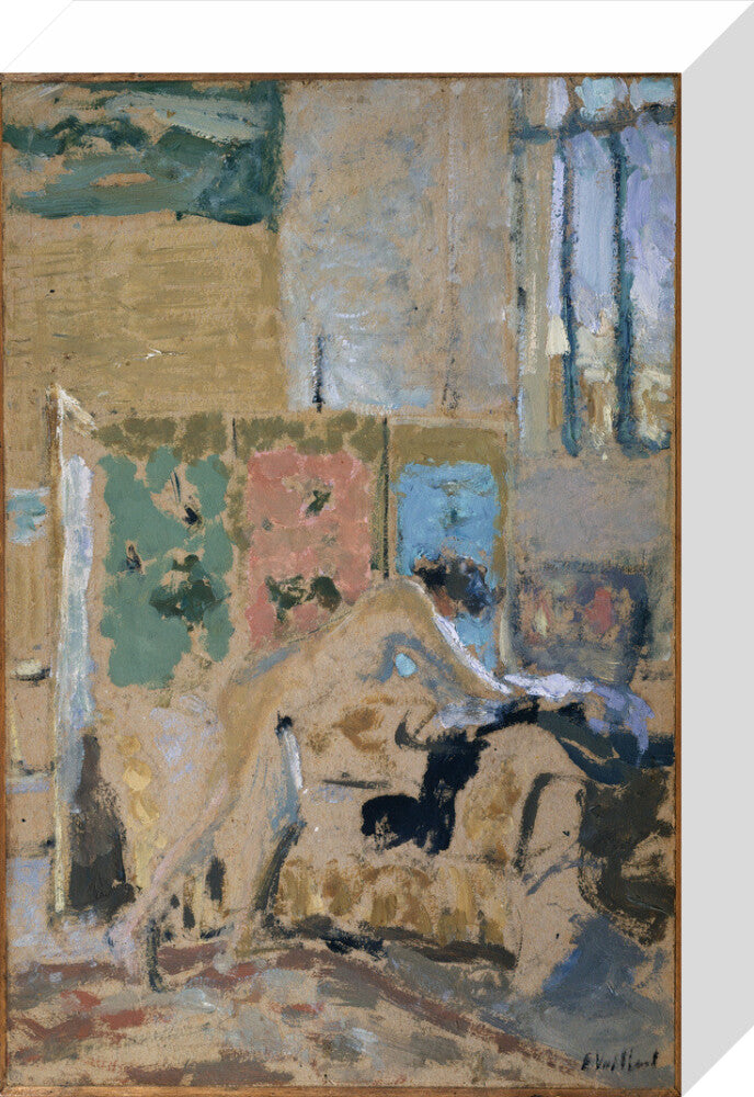 Interior with a Screen (stretched canvas, small, unframed)