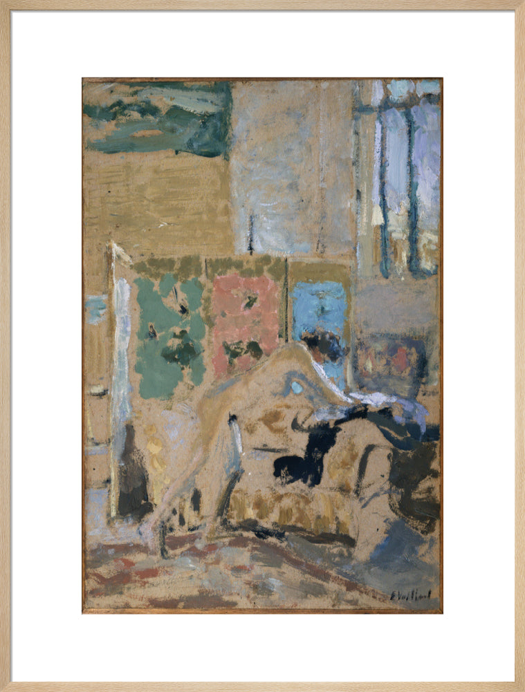 Interior with a Screen (art print, extra large, natural)