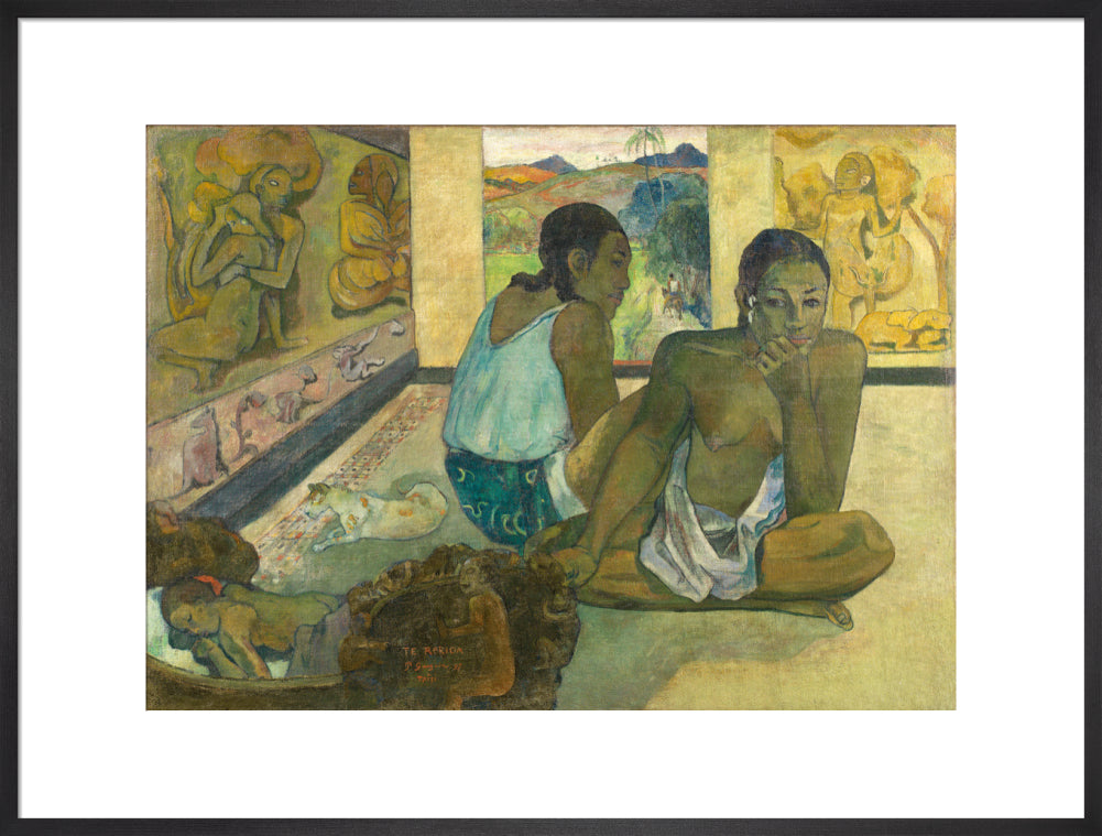 Te Rerioa (art print, extra large, black)