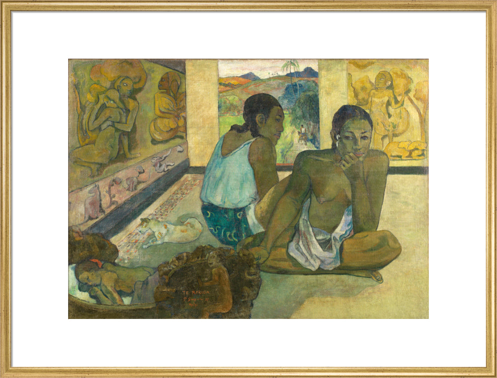Te Rerioa (art print, extra large, gold)