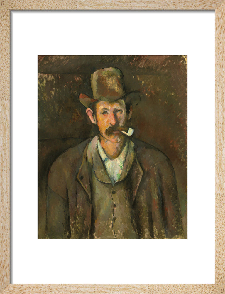 Man with a Pipe (art print, small, natural)