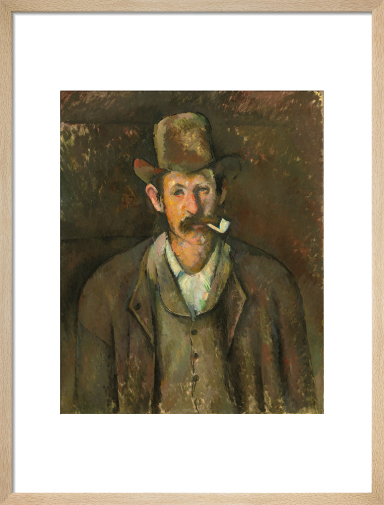 Man with a Pipe (art print, medium, natural)