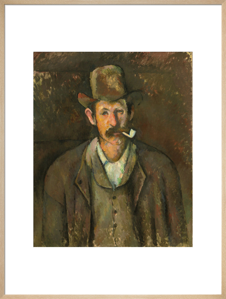 Man with a Pipe (art print, extra large, natural)