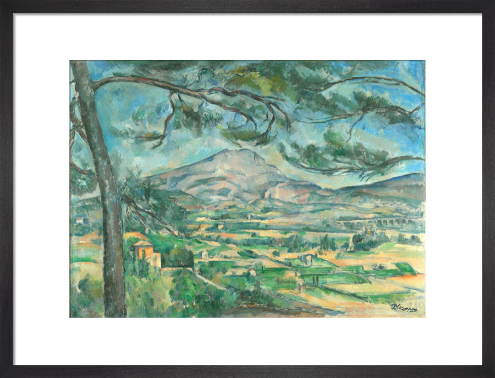 The Montagne Sainte-Victoire with Large Pine (art print, medium, black)
