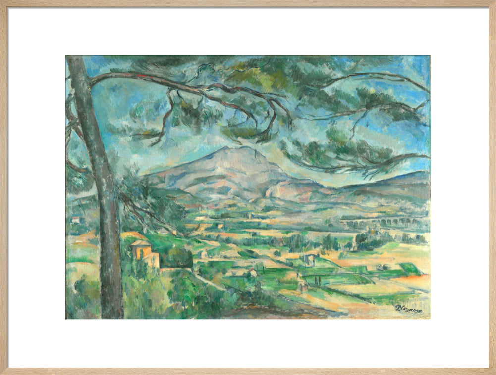 The Montagne Sainte-Victoire with Large Pine (art print, extra large, natural)