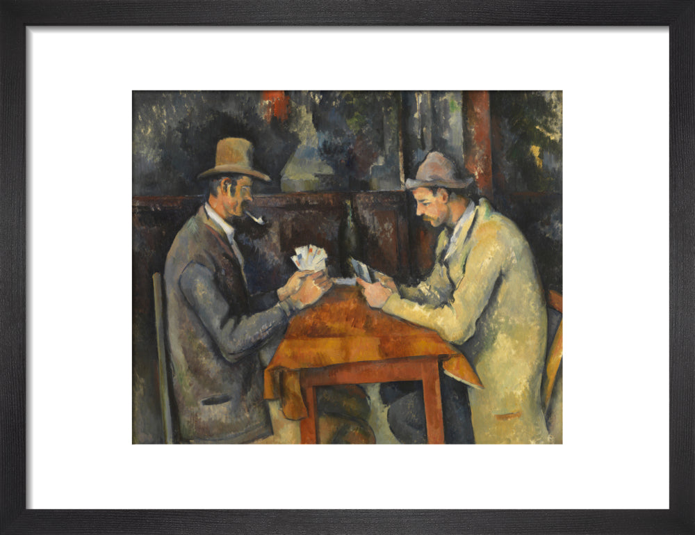 The Card Players (art print, small, black)