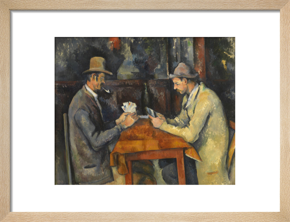 The Card Players (art print, small, natural)