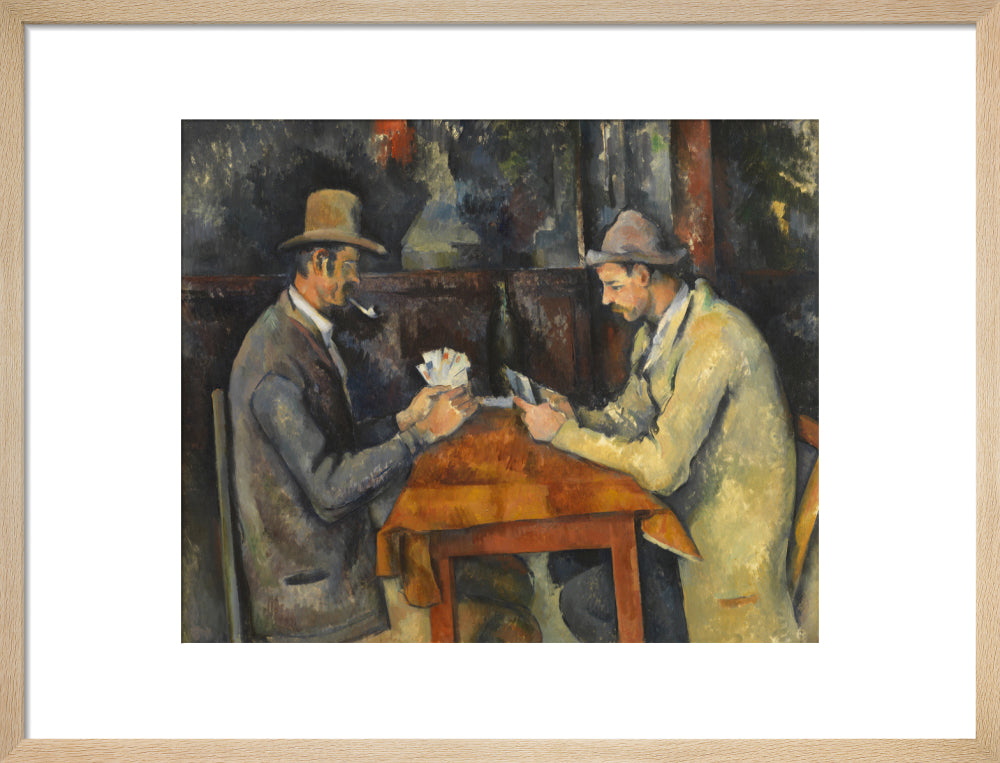 The Card Players (art print, medium, natural)