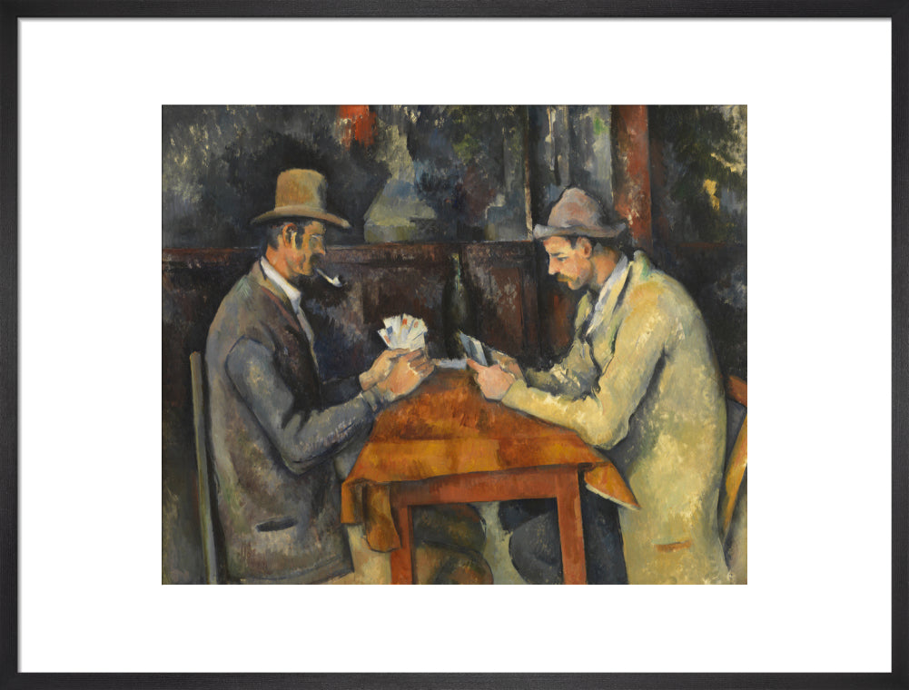 The Card Players (art print, large, black)