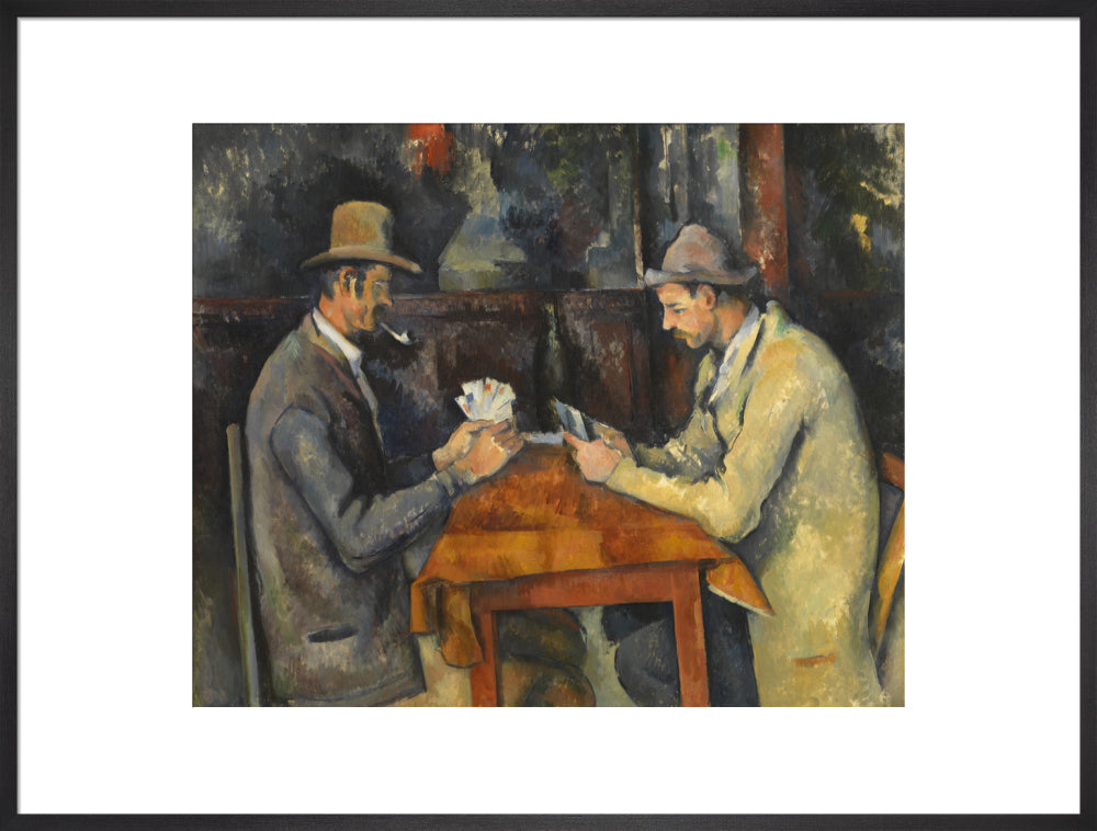 The Card Players (art print, extra large, black)