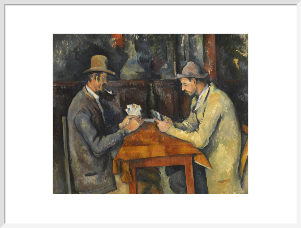 The Card Players (art print, extra large, white)