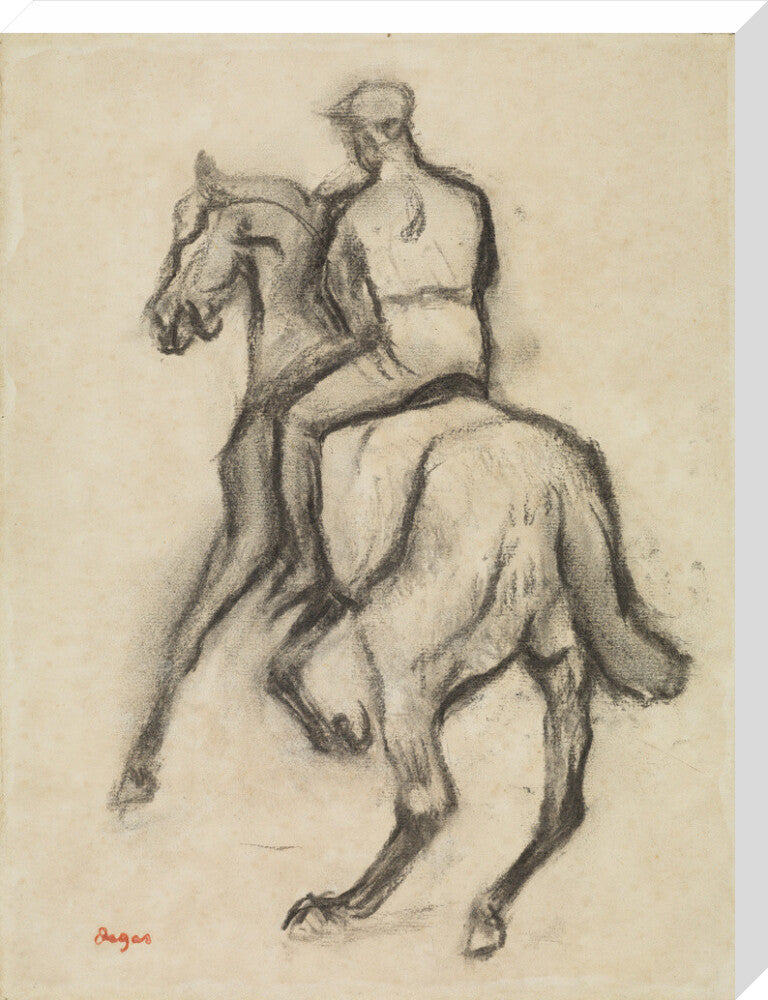 Man on Horseback (stretched canvas, large, unframed)