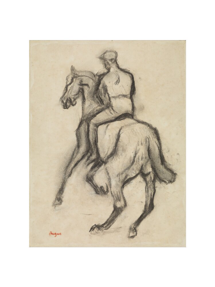 Man on Horseback (art print, small, unframed)